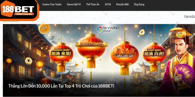Thời gian chương trình 188BET thưởng tiền 1000 tỷ được công bố trên web chủ 
