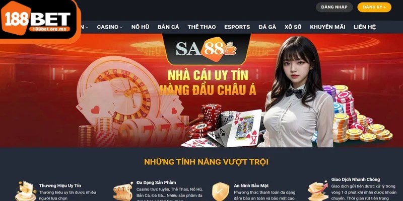 SA88 - Sân chơi uy tín, chất lượng đẳng cấp quốc tế 1 SA88 luôn chú trọng đến việc cung cấp một môi trường cá cược minh bạch